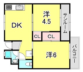 エスペランサ魚崎の物件間取画像